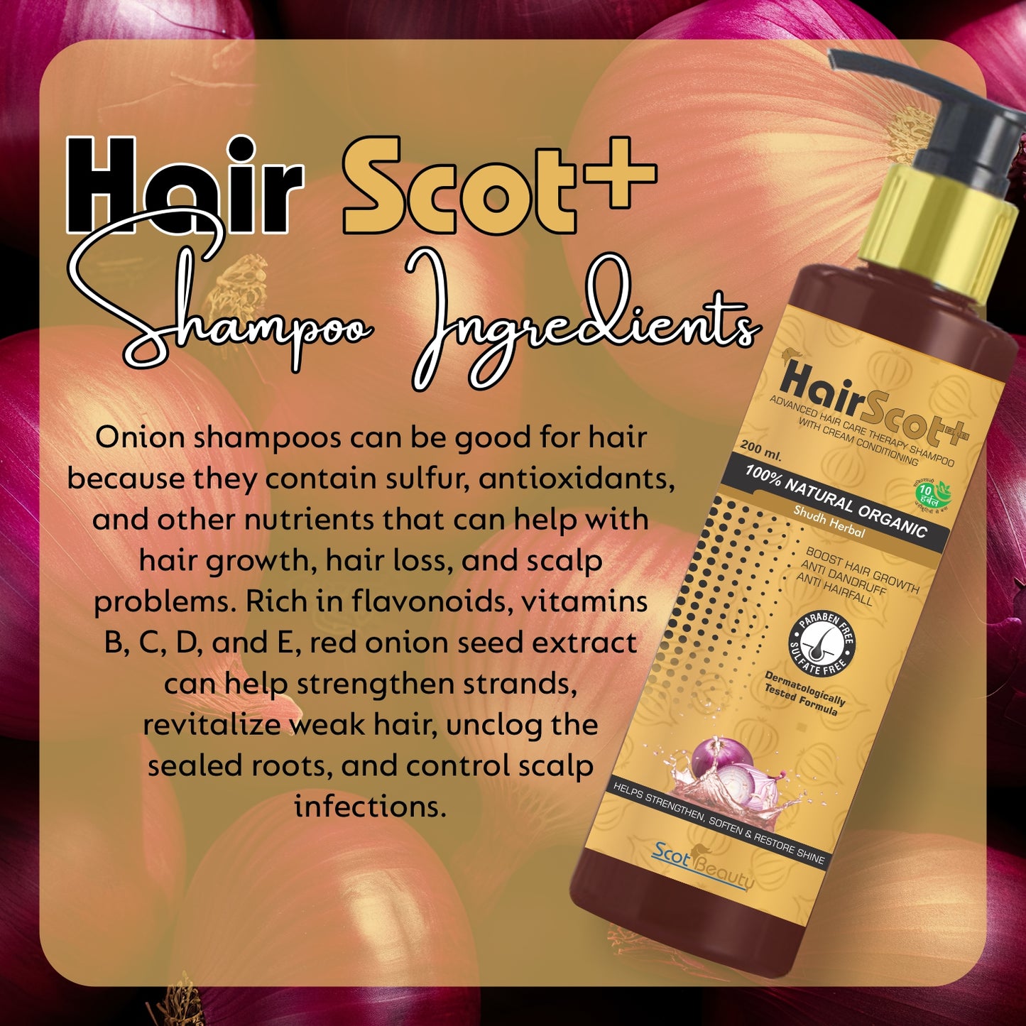 Advanced Hair Care Therapy Shampoo 10 Herbs (Shudh Herbal) With Cream Conditioning 200 Ml