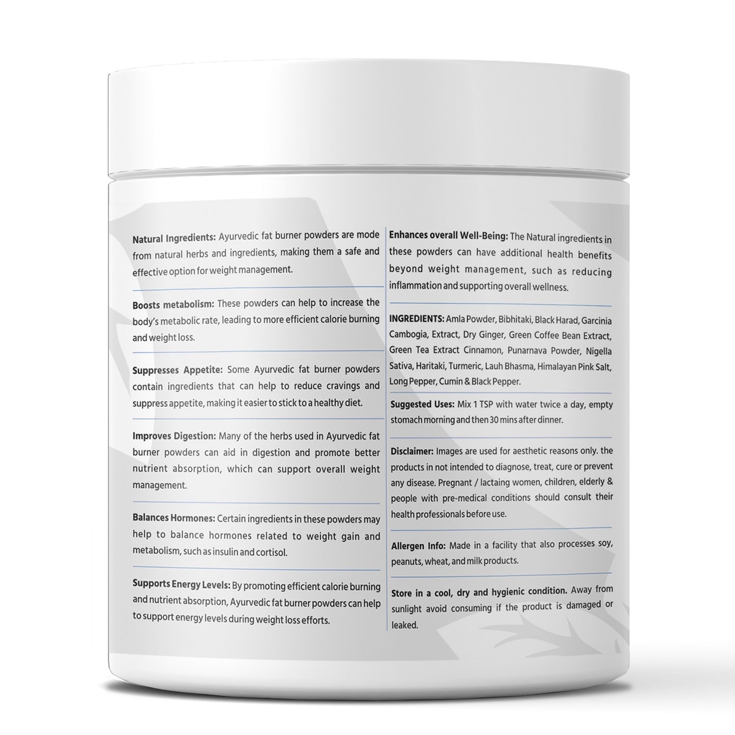 Advance Fat Burner Powder - 300Gm