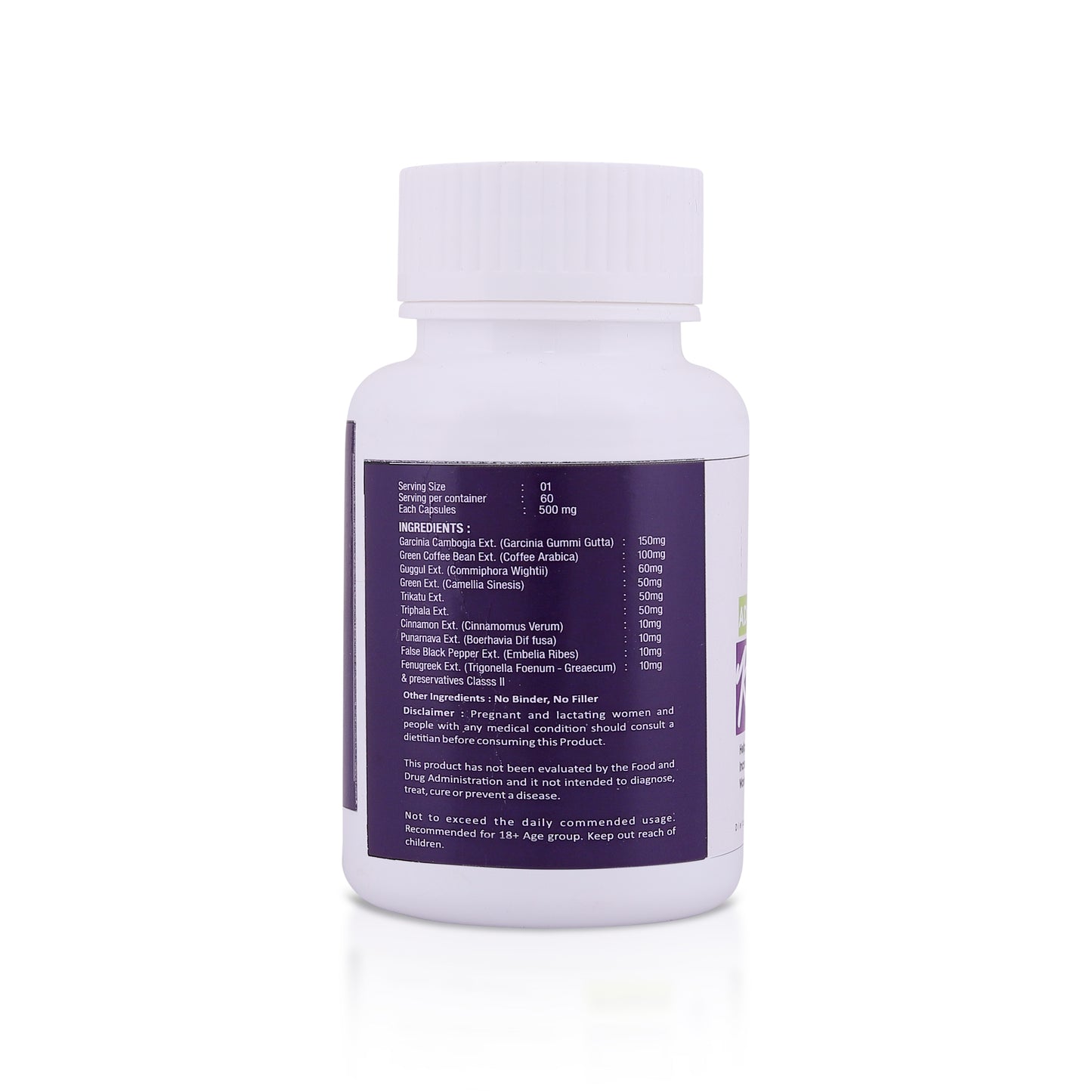 Advanced Keto 500mg 8-Herbs Formulated - 60 Capsules