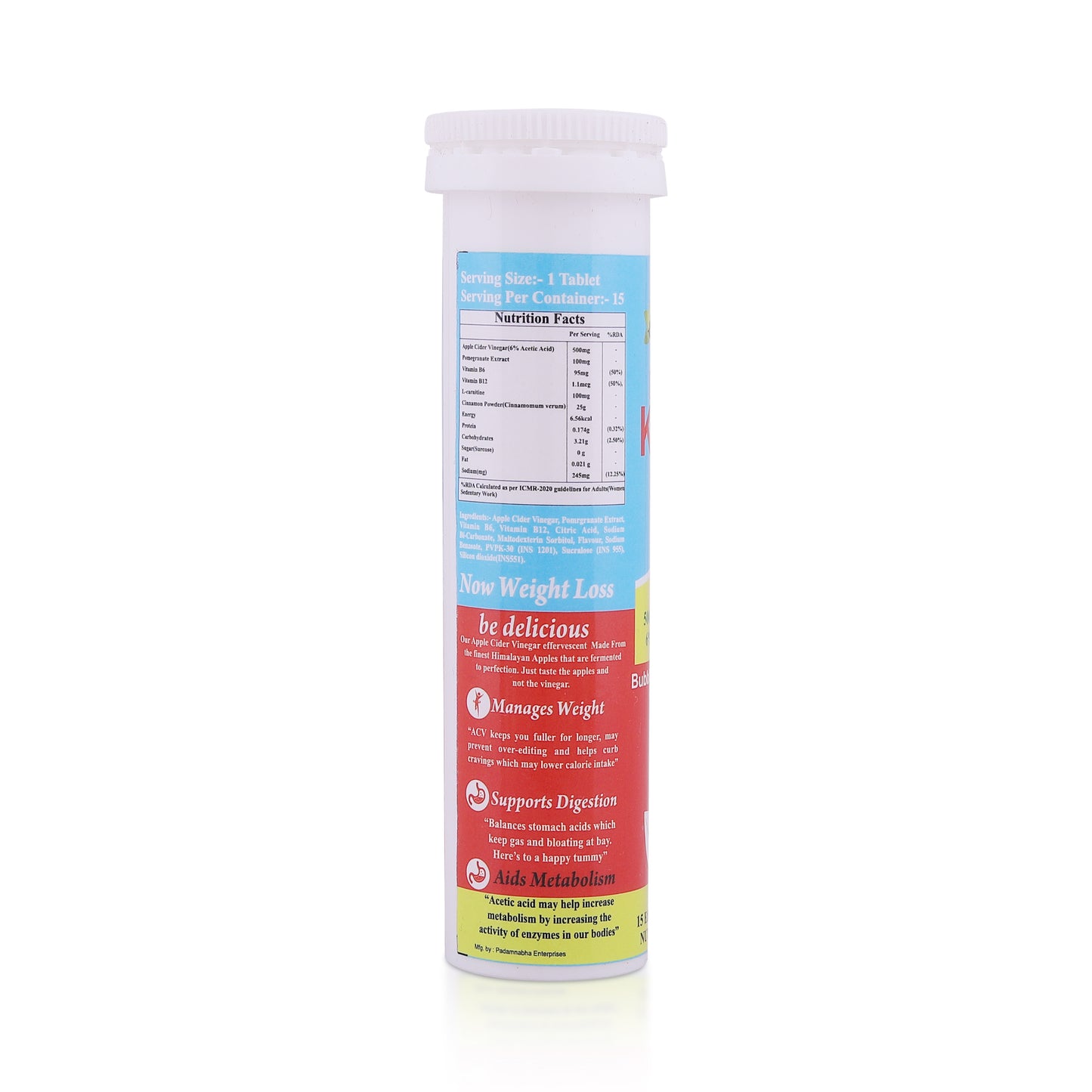 Advance Keto Slim with 500Mg ACV - 20 Tablets