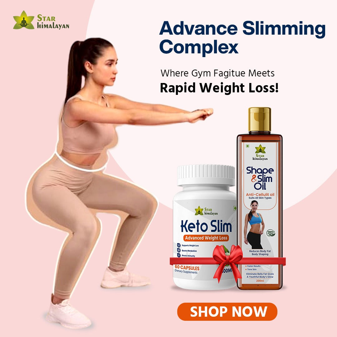 Advance Slimming Complex - Keto Slim Capsule with Shape & Slim Oil (Buy 1 Keto Get 1 Oil Free)