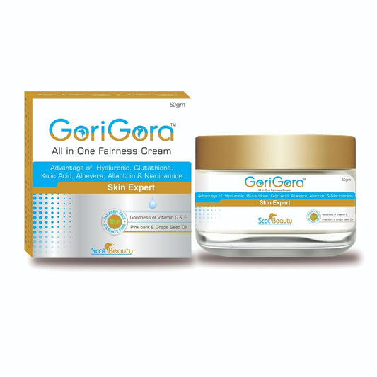 Gori Gora All In One Fairness Cream For Skin Brightening & Whitening - 50gm