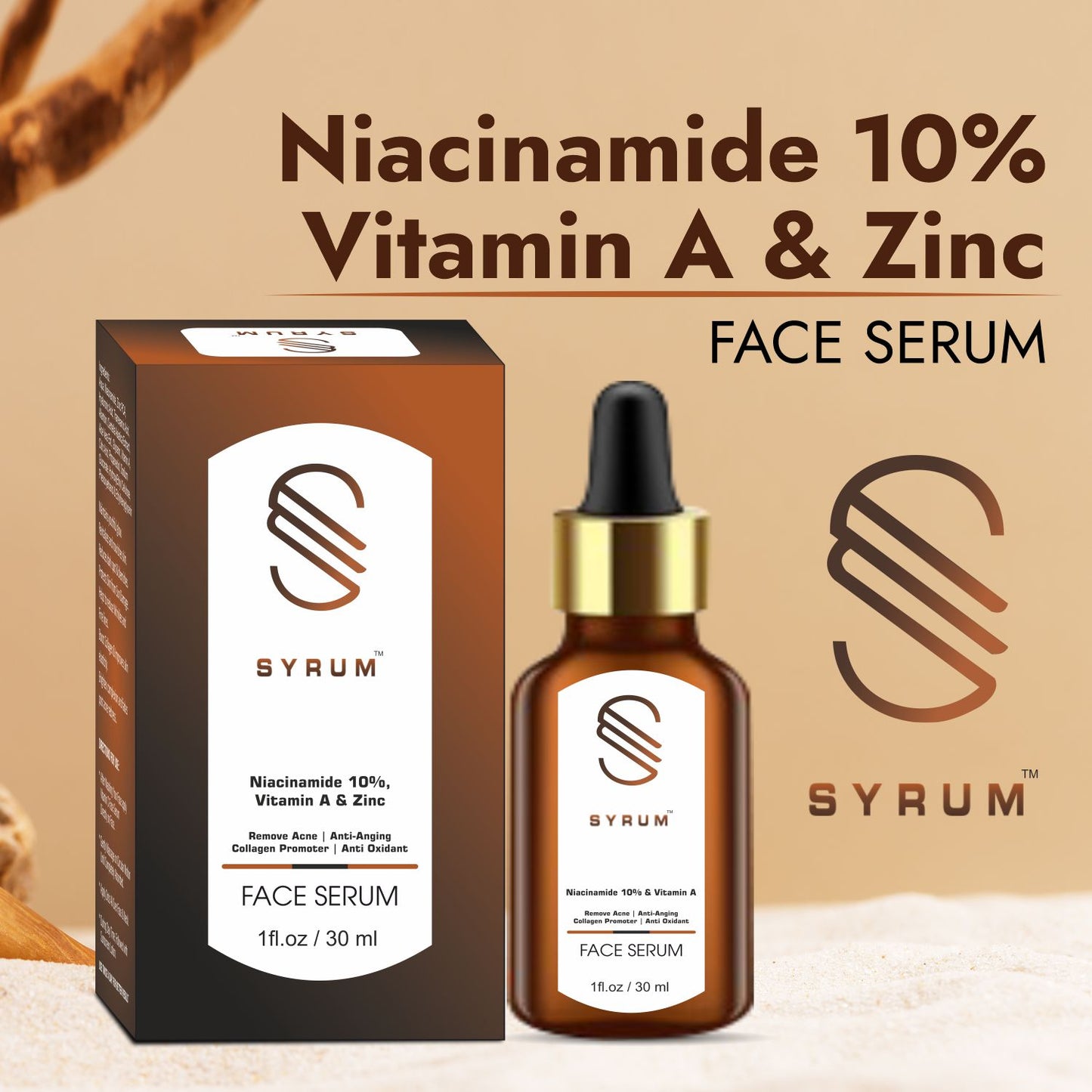 Face Serum Remove Acne, Anti Aging, Collagen Promoter Anti Oxidant for Youthful Glow Men & Women- 30 Ml