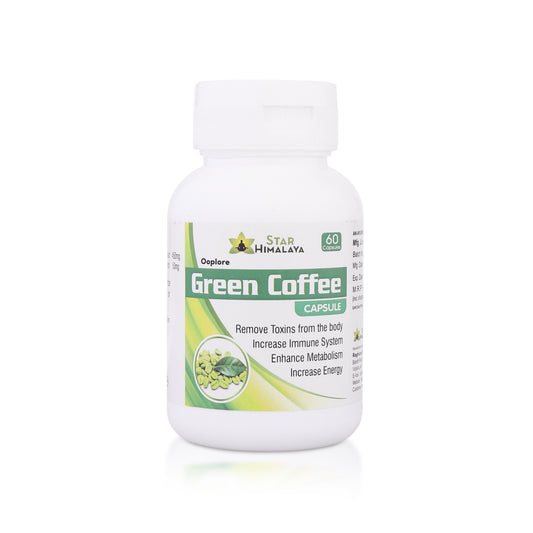 Green Coffee With Green Tea for Weight Loss 500mg - 60 Capsules
