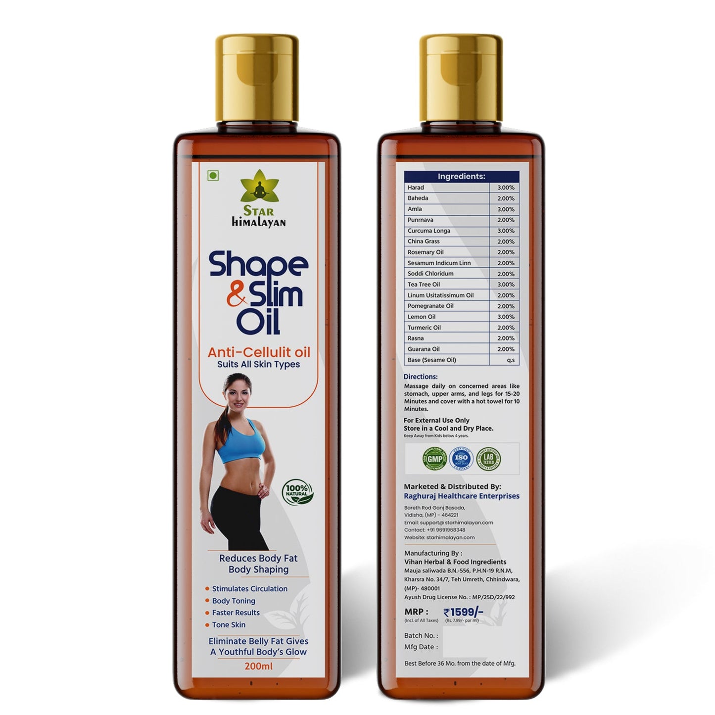 Shape & Slim Fat Burner - Capsule+Oil (Buy 1 Get 1 Free) @1199