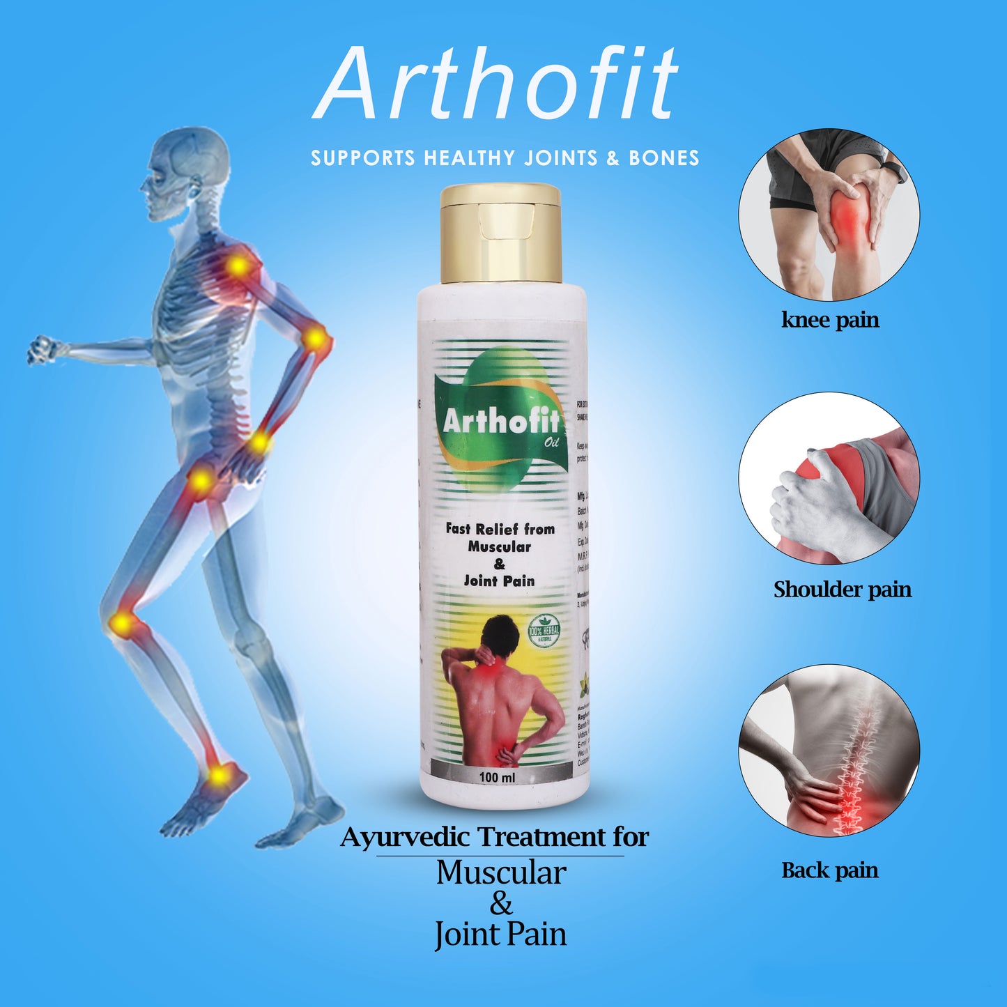 Orthofit Oil Fast Relief From Muscular & Joint Pain - 100ml