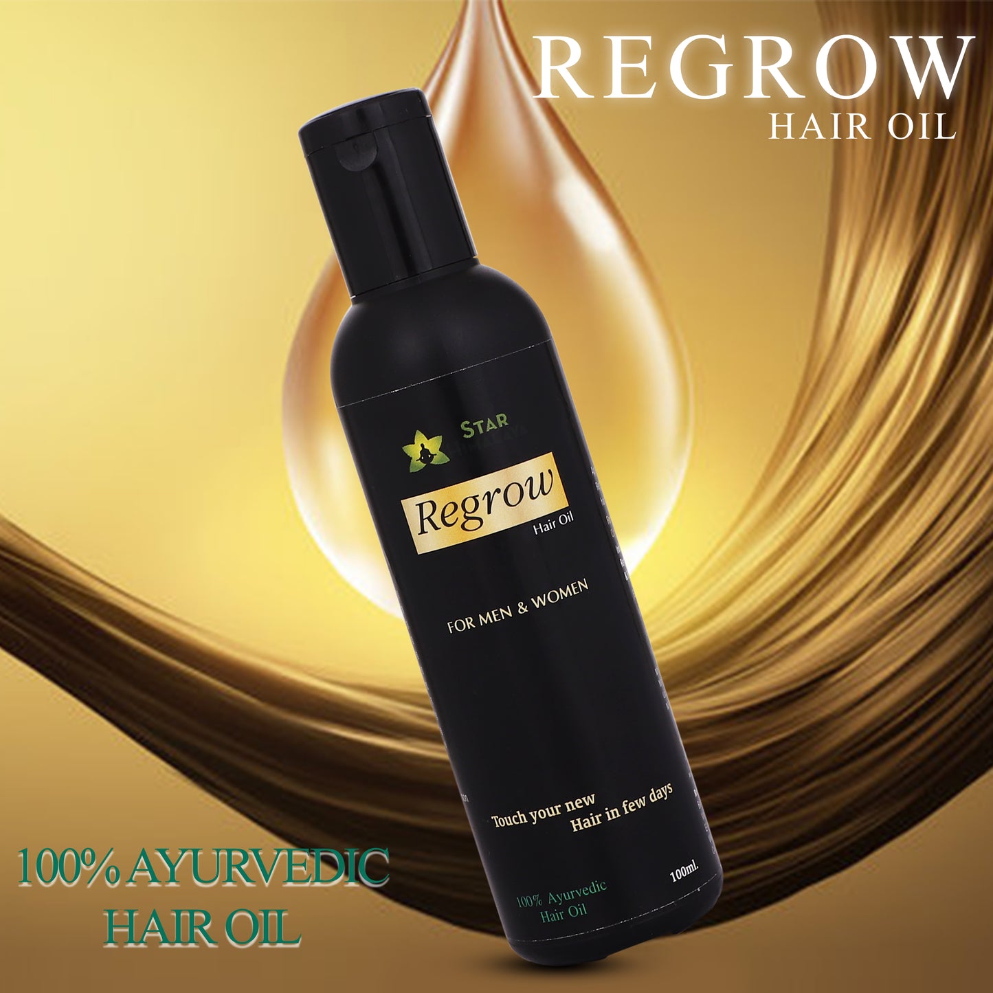 Regrow Hair Oil for Men & Women - 100ml